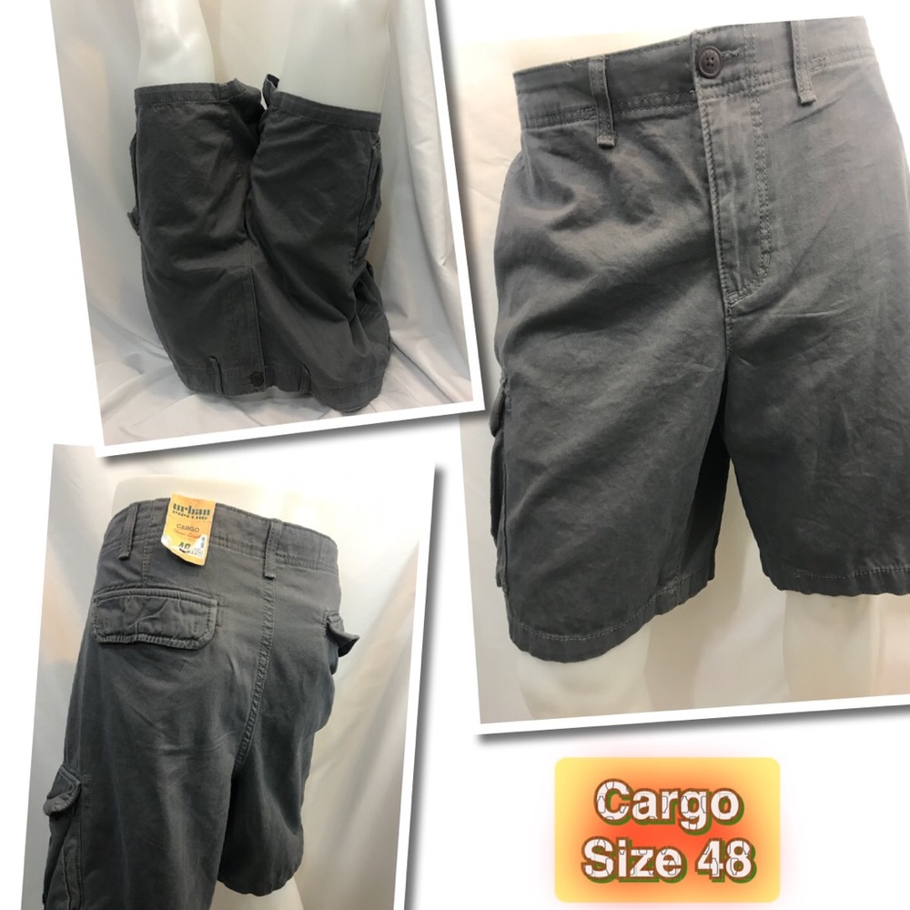 Urban Pipeline Gray Cargo Shorts Size 48